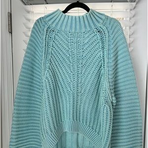 Free People Beautiful Aqua Sweater - Never Worn!